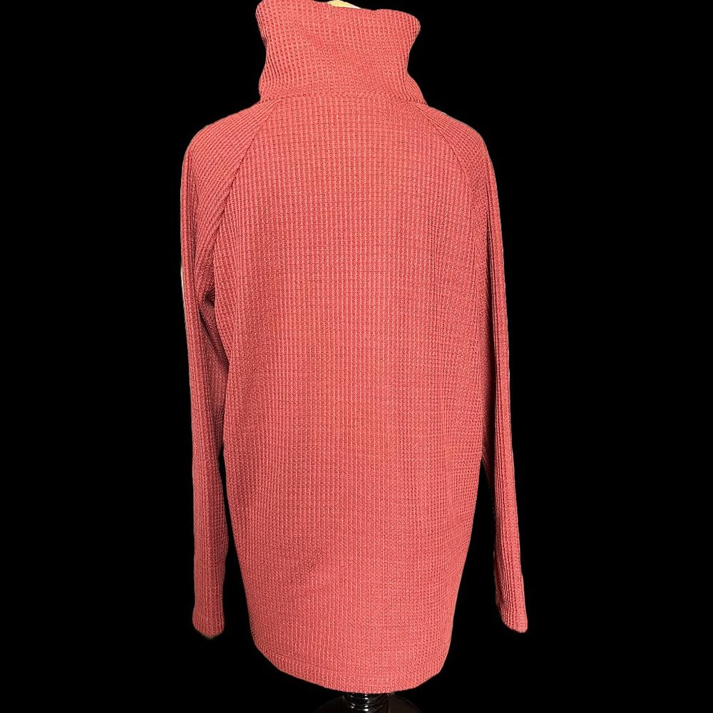 L.L. Bean Signature Waffle Weave Cowl Neck Sweater S